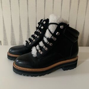 NEW Marc Fisher Genuine Leather Lace Up Boots Size 6